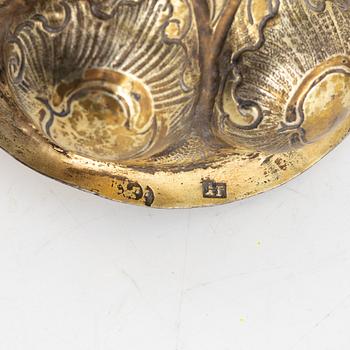A Silver Gilt Lidded Goblet, Historicism, circa 1900.