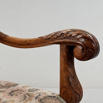 KARMSTOLAR, ett par, barockstil, 1900-talets första hälft.