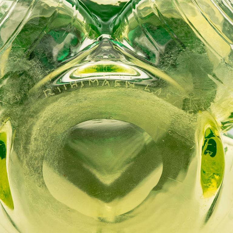 Nanny Still, a 'Pajazzo' vase, signed Riihimäen Lasi OY, Nanny Still.