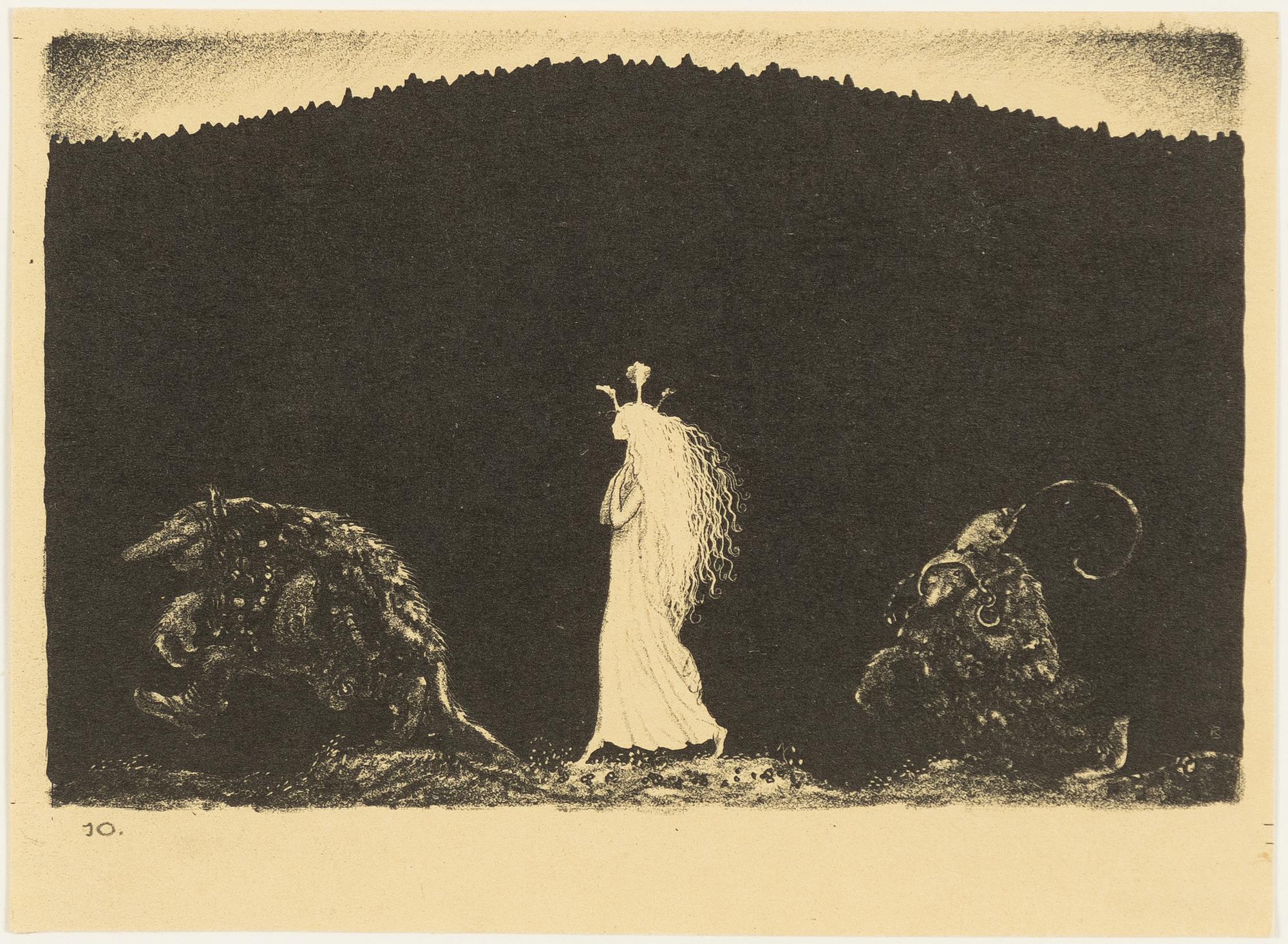 John Bauer, "Trollens styfdotter".