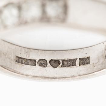 Ring, eternity ring, 18K white gold set with brilliant-cut diamonds.