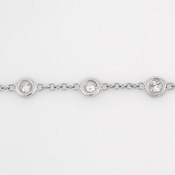 A brilliant-cut diamond, 8.90 cts, necklace. Quality cirka H/SI.