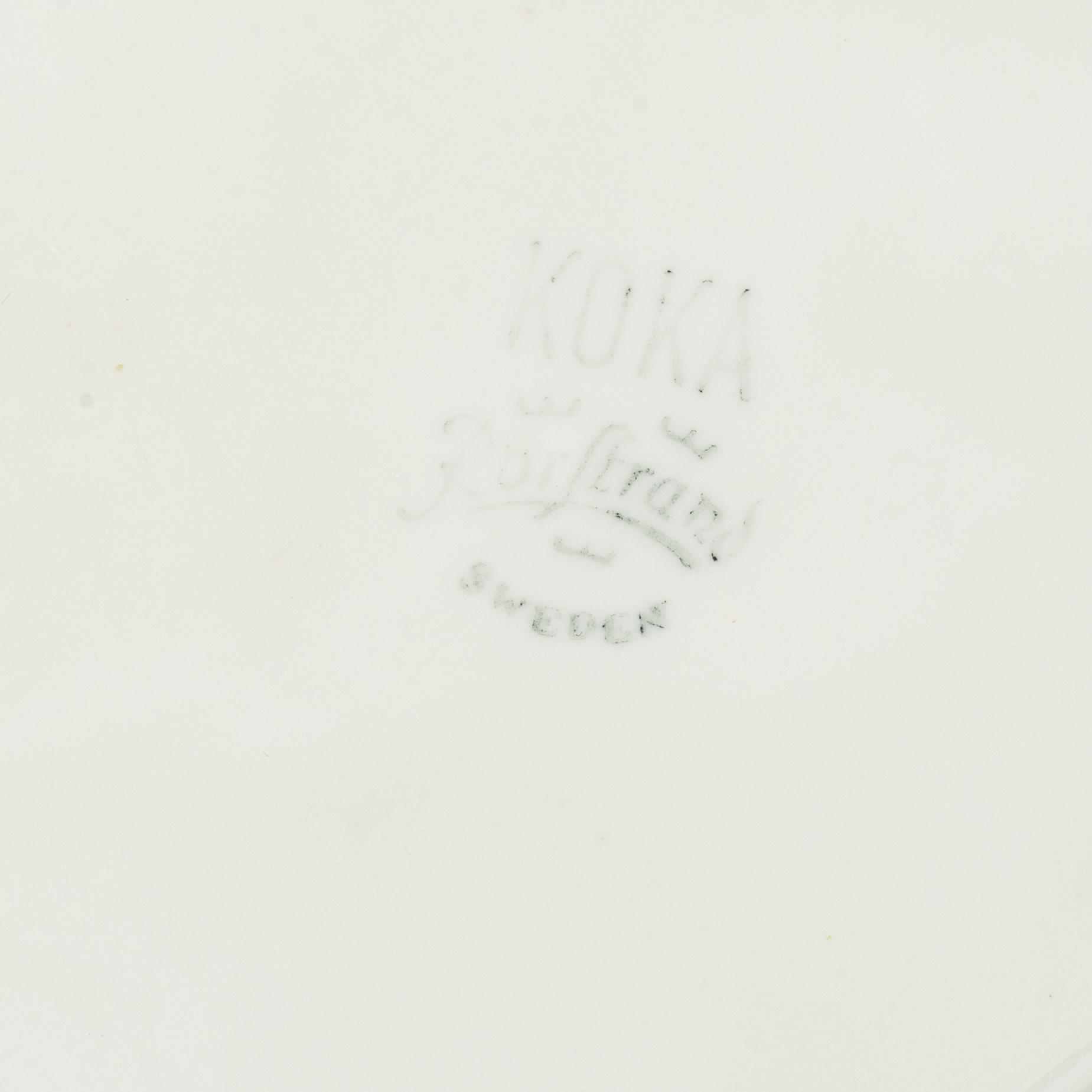 Hertha Bengtson, tallrikar, 44 st, "Koka", Rörstrand.