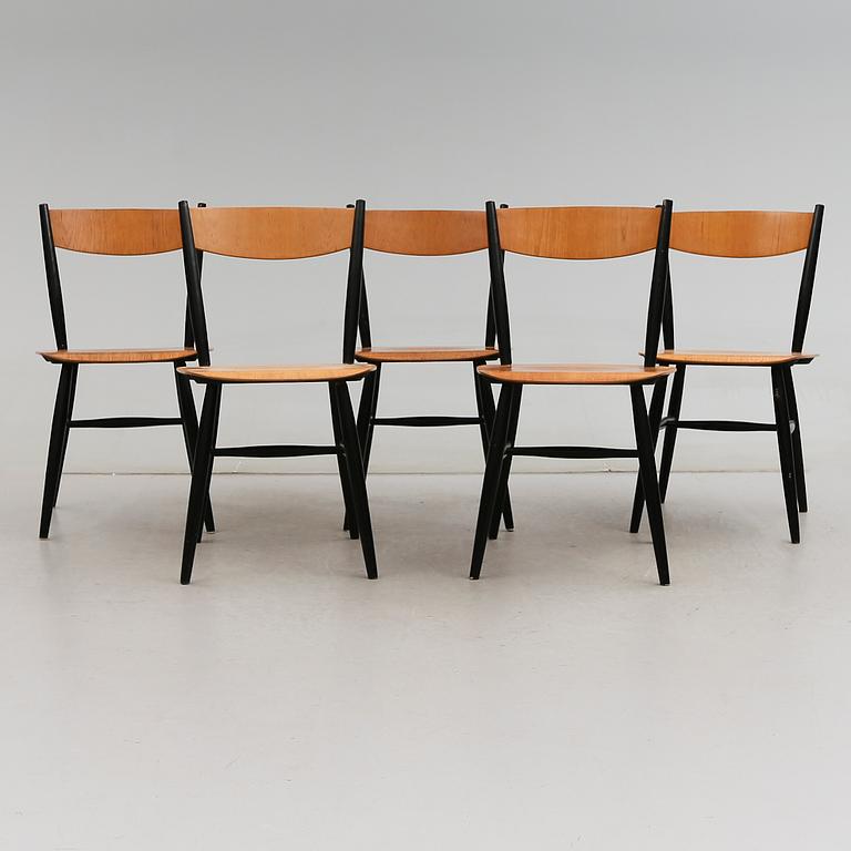 STOLAR, 5 st, "Fanett", Ilmari Tapiovaara, Edsbyverken, 1958.
