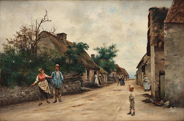 August Hagborg, The village feud.