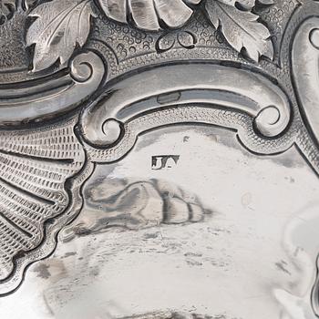 Joseph Angell, te- och kaffeservis, sterlingsilver, 7 delar, London 1817-1823.