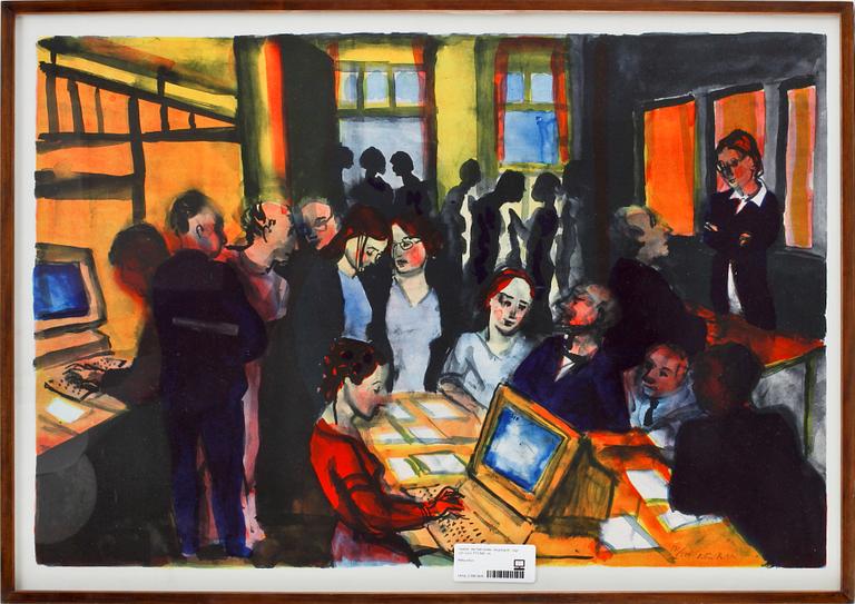 PETER DAHL, färglitografi. Sign och numr 171/500.