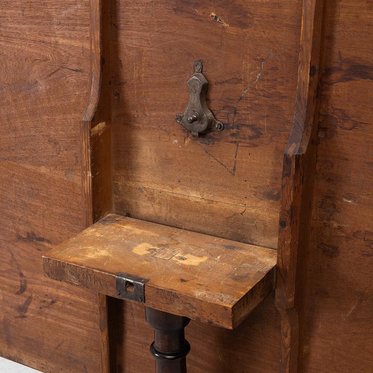 A folding table, first half of the 19th century.