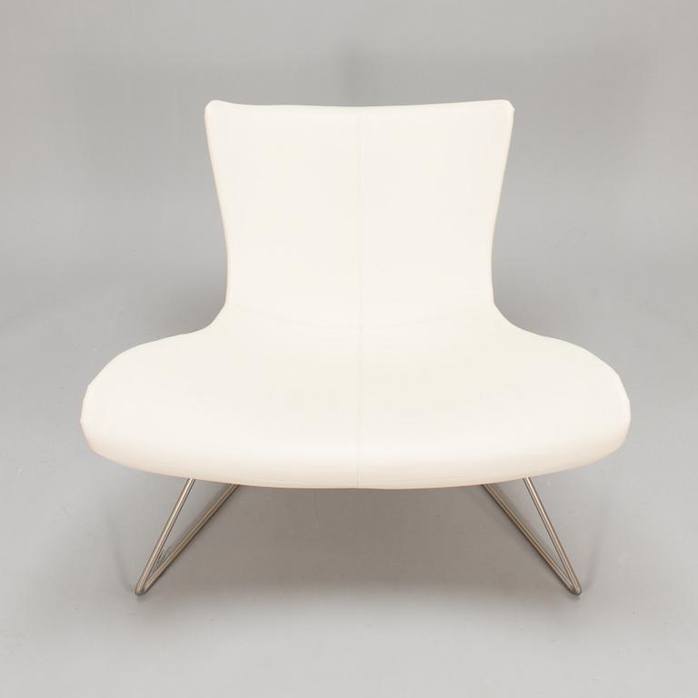 Henrik Pedersen, a leather covered 'Imola' lounge chair for BoConcept.