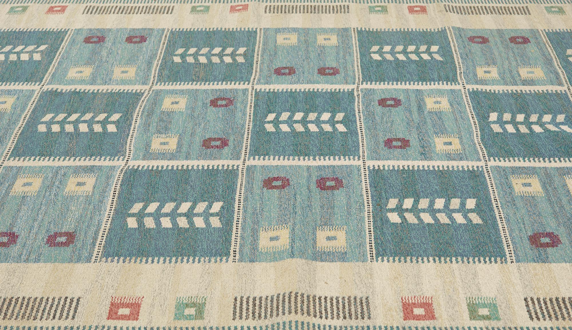 CARL DANGEL, matta, rölakan, signerad CD, 303,5 x 198 cm, Sverige omkring 1900-talets mitt.