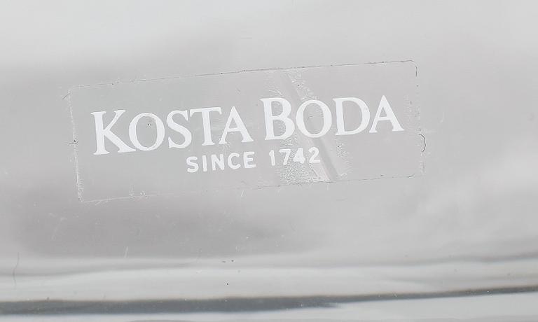 FLASKOR, 4 st, glas, Bertil Vallien, Kosta Boda.