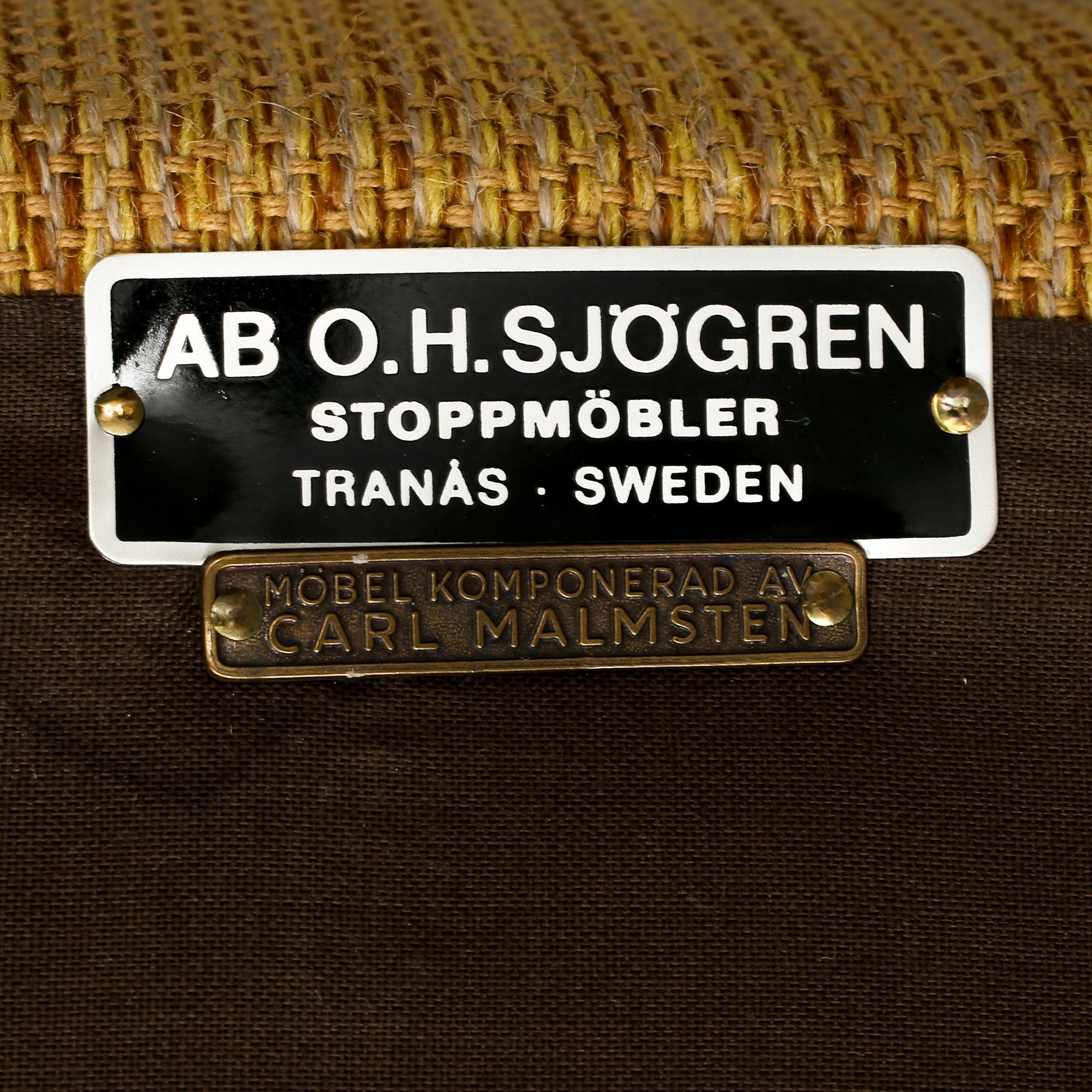 FÅTÖLJER, ett par, "Hemmakväll", Carl Malmsten, OH Sjögren, omkring 1900-talets mitt.