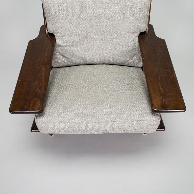 Esko Pajamies, A 1970's armchair "Pele" and a stool.