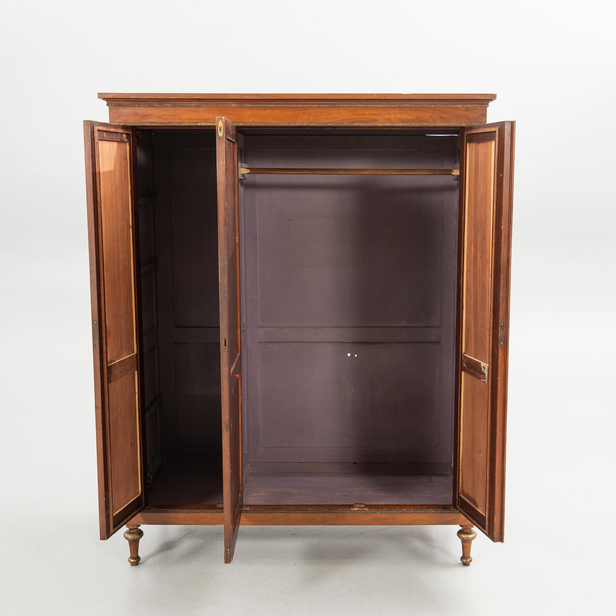 Wardrobe, Louis XVI style, early 20th century.
