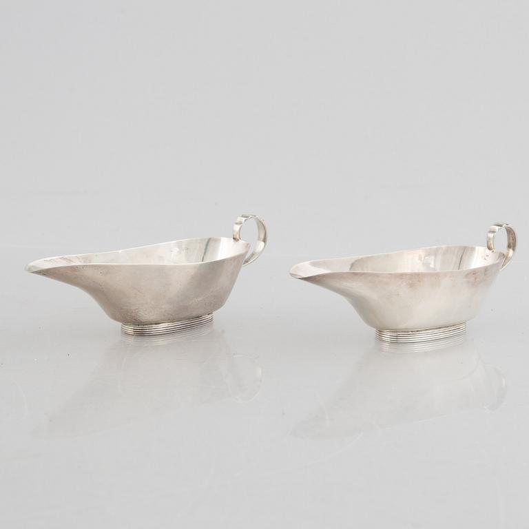 Såssnipor, två stycken, silver, Williams, Birmingham 1910.