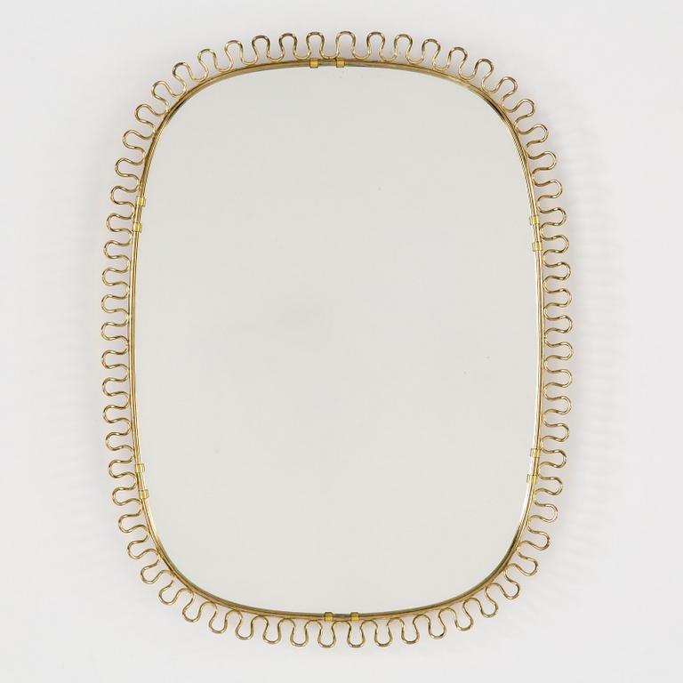 SPEGEL, mässing, glas, 1900-talets andra hälft.