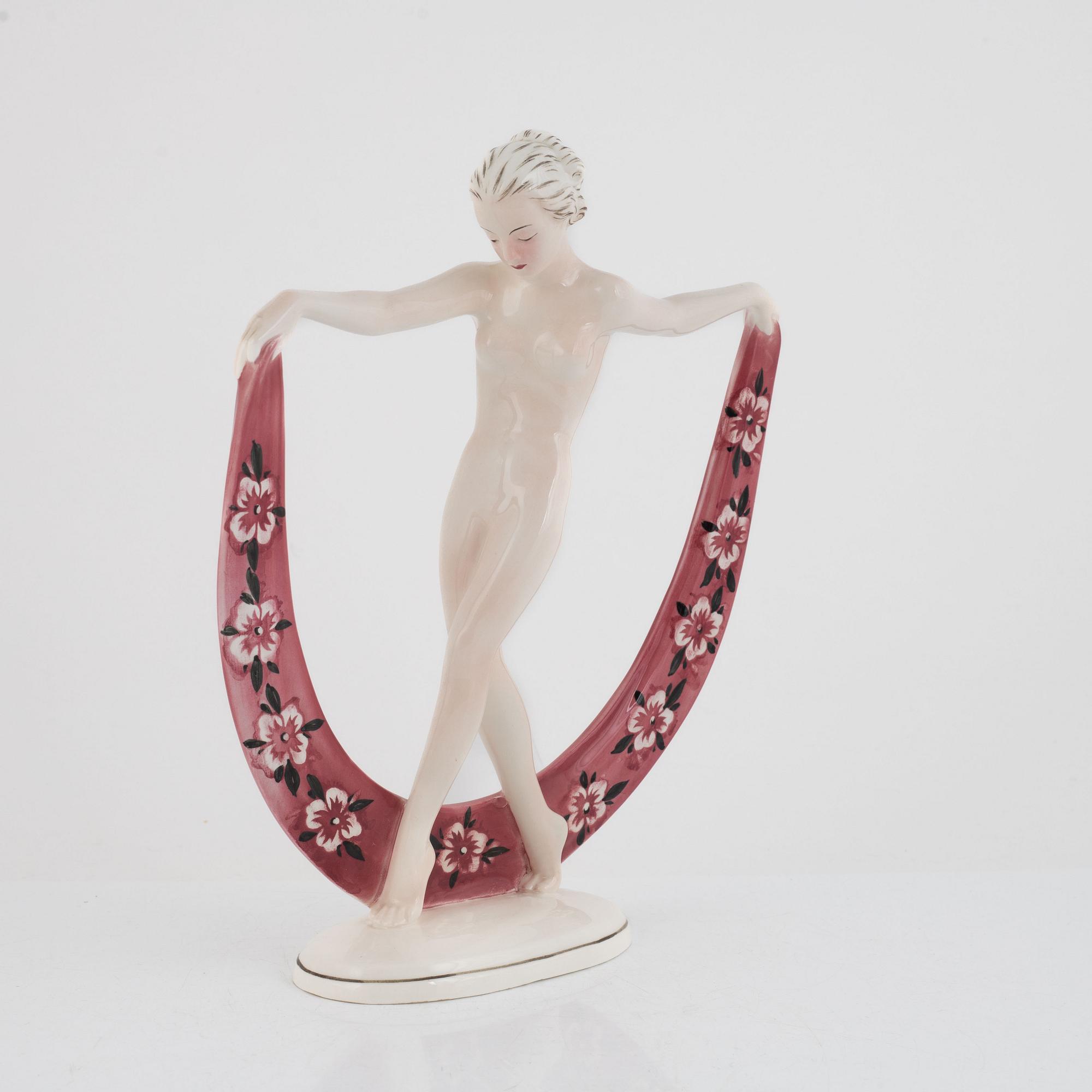 A porcelain figurine, Hertwig & Co (Katzhutte), Germany, 1930's.