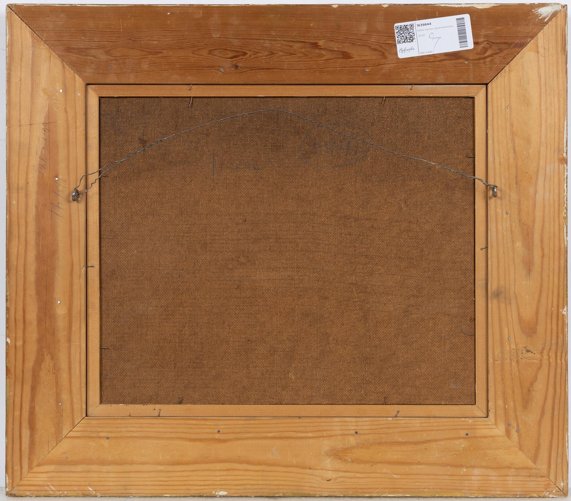 Esther Kjerner, From Söder towards Kungsholmen, Stockholm.