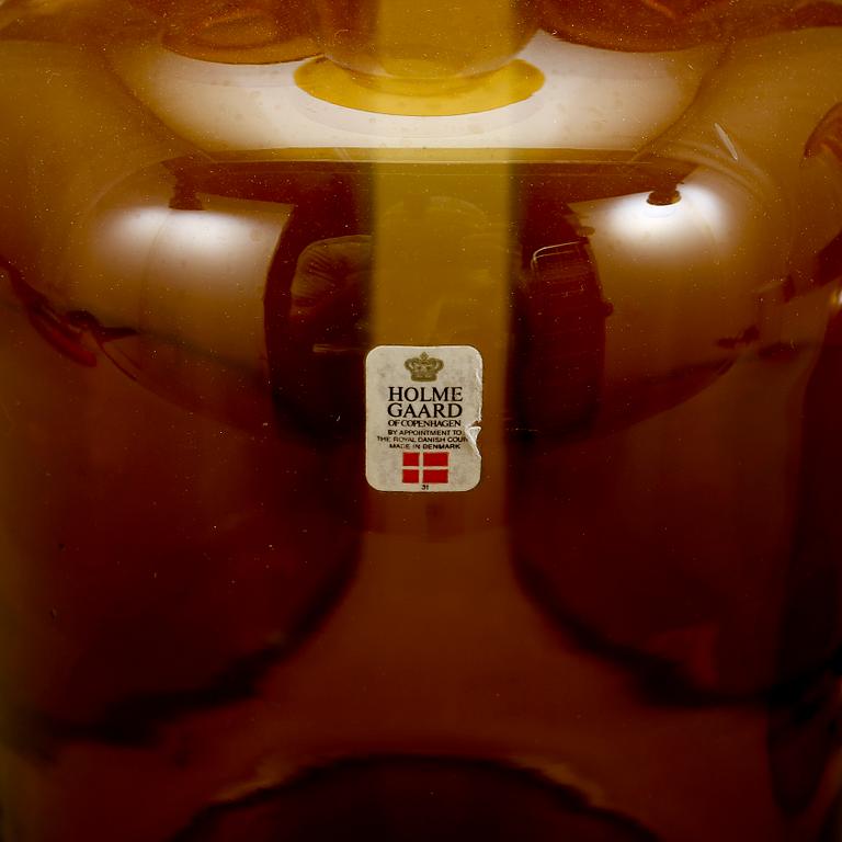 VASER, 5 st, glas, Otto Brauer för Holmegaard, 1960-tal.