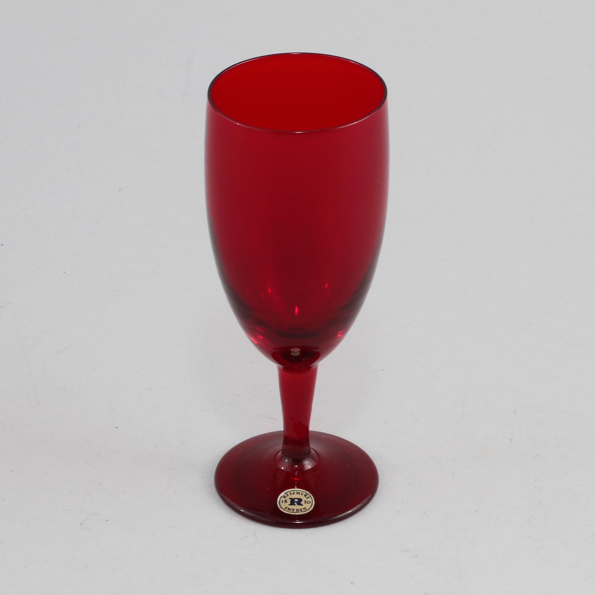 CHAMPAGNEGLAS, 12 st, glas. Monica Bratt, Reijmyre, omkring 1900-talets mitt.