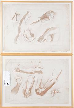 PARTI GRAVYRER, 5 st, 1700/1800-tal, Frankrike.