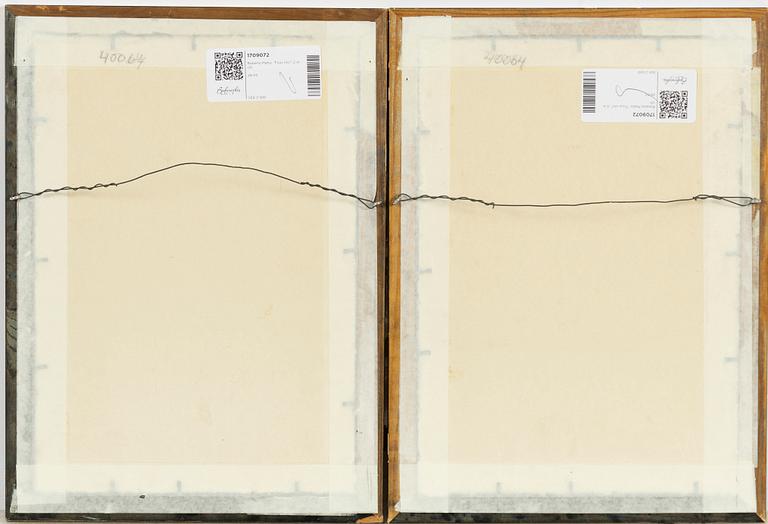 Roberto Matta, "Fous riez", 2 pcs.