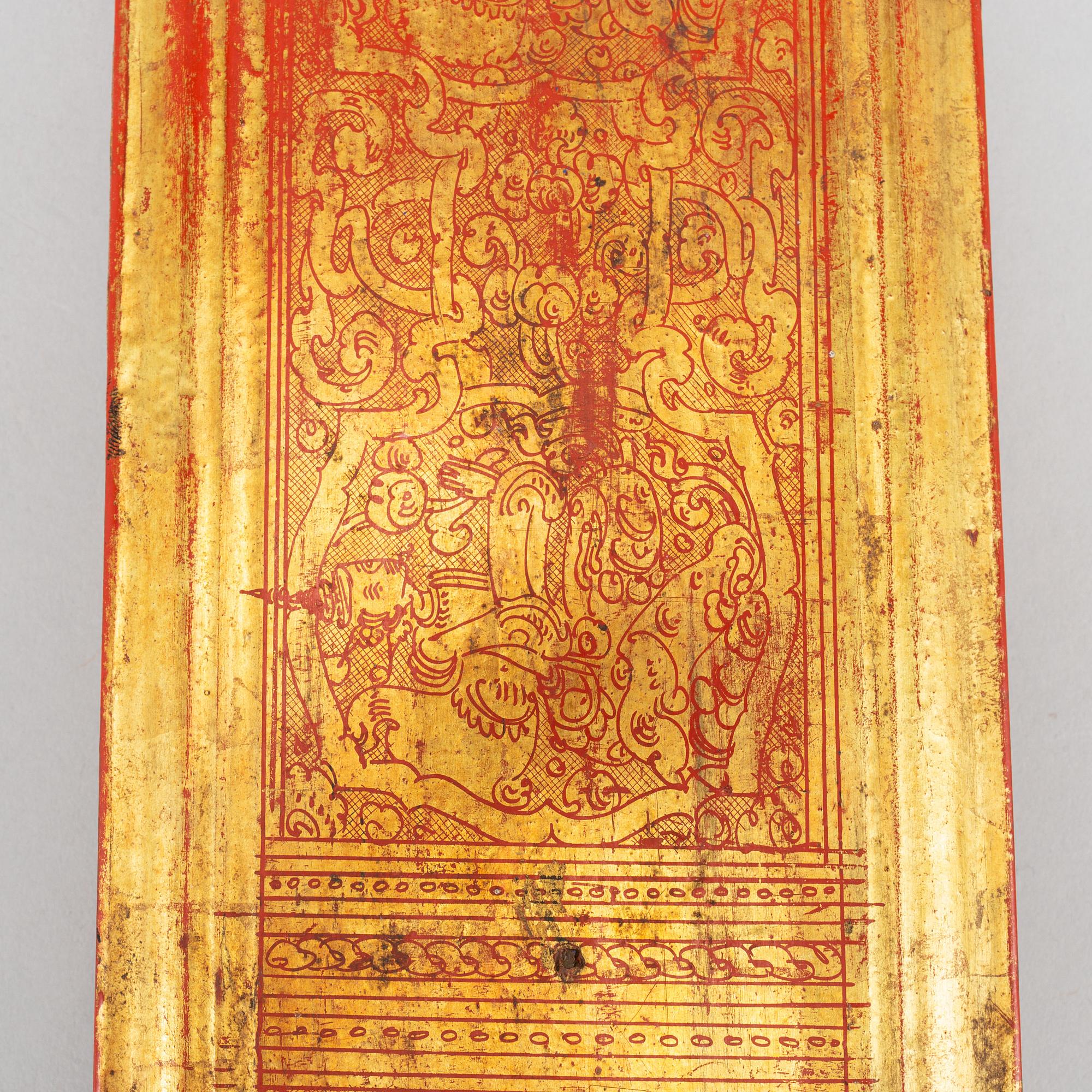 A Thai/Burmese prayer book/Suttra, circa 1900.