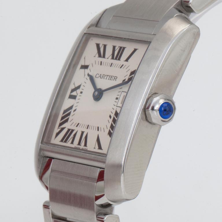 CARTIER, Tank Francaise, armbandsur, 25 x 22 (30) mm,