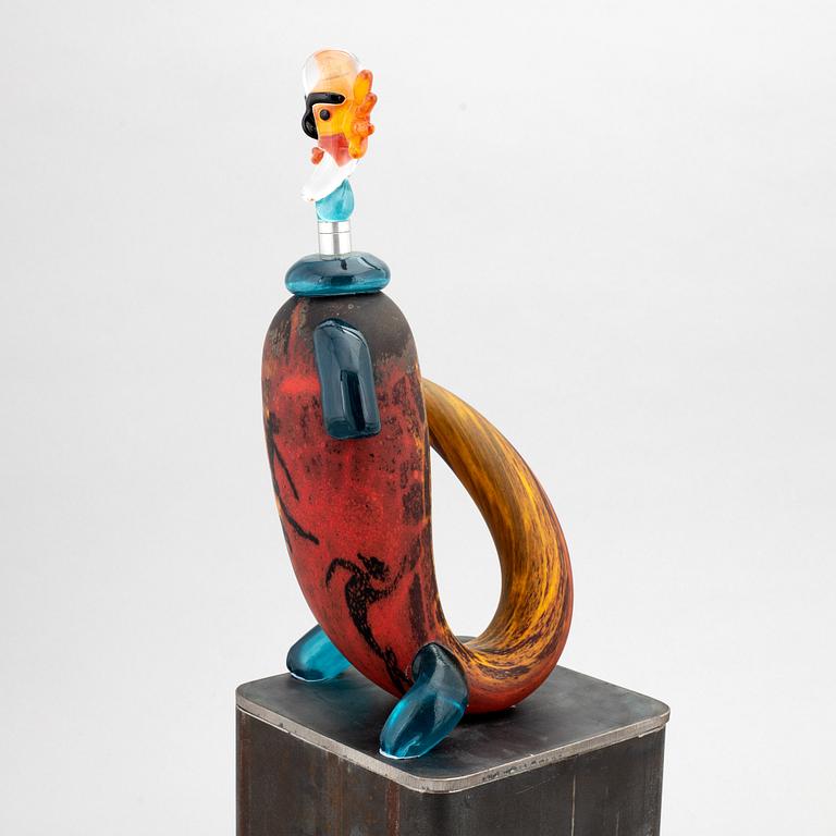 Kjell Engman, a unique glass sculpture, Kosta Boda, 1994.