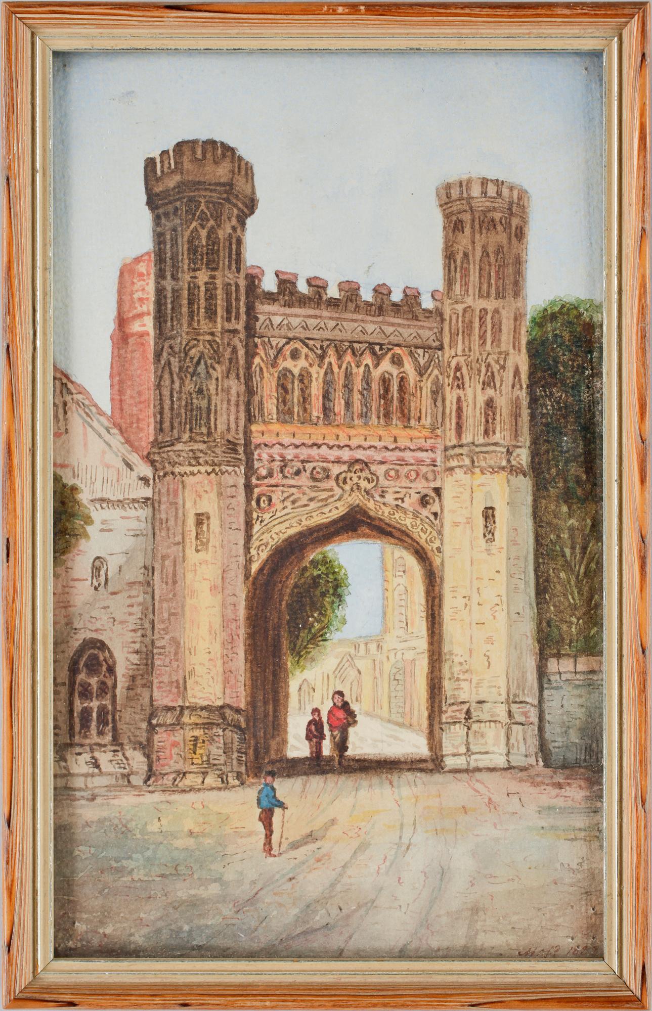 OKÄND KONSTNÄR, akvareller, 2 st, bl.a. sign C.Törner, dat 1901.