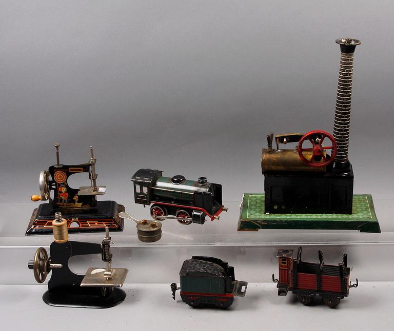 PARTI LEKSAKER, 6 delar. Bl.a Märklin och Bing.