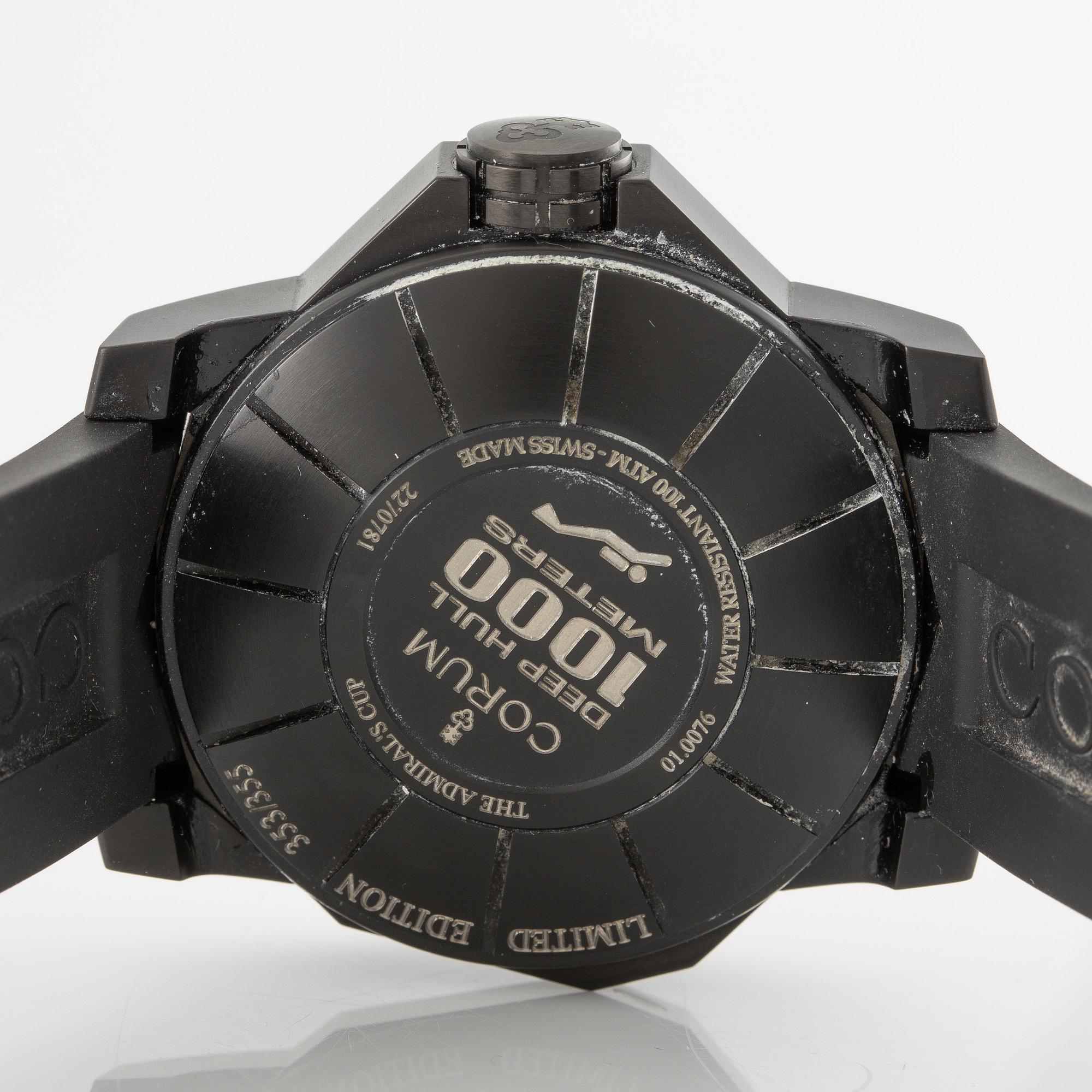 Corum, Admiral’s Cup, Seafender 48, Deep Hull, "Limited Edition", wristwatch, 48 mm.