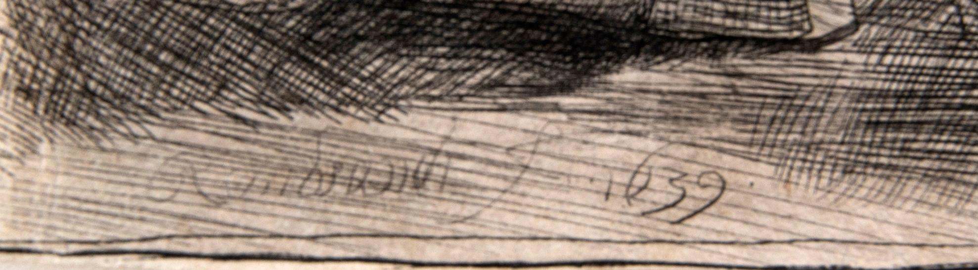 Rembrandt Harmensz van Rijn, The Death of the Virgin, later print.