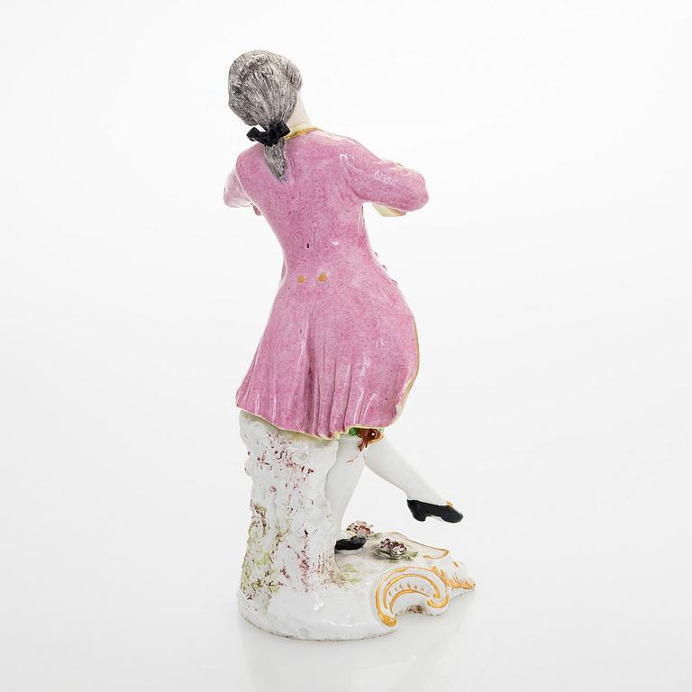 A porcelain figurine, 20th Century, Meissen like mark.