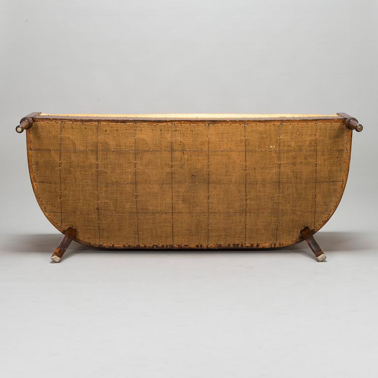 Sohva, mahonki ja mahonkiviilu, 1920-30-luku.