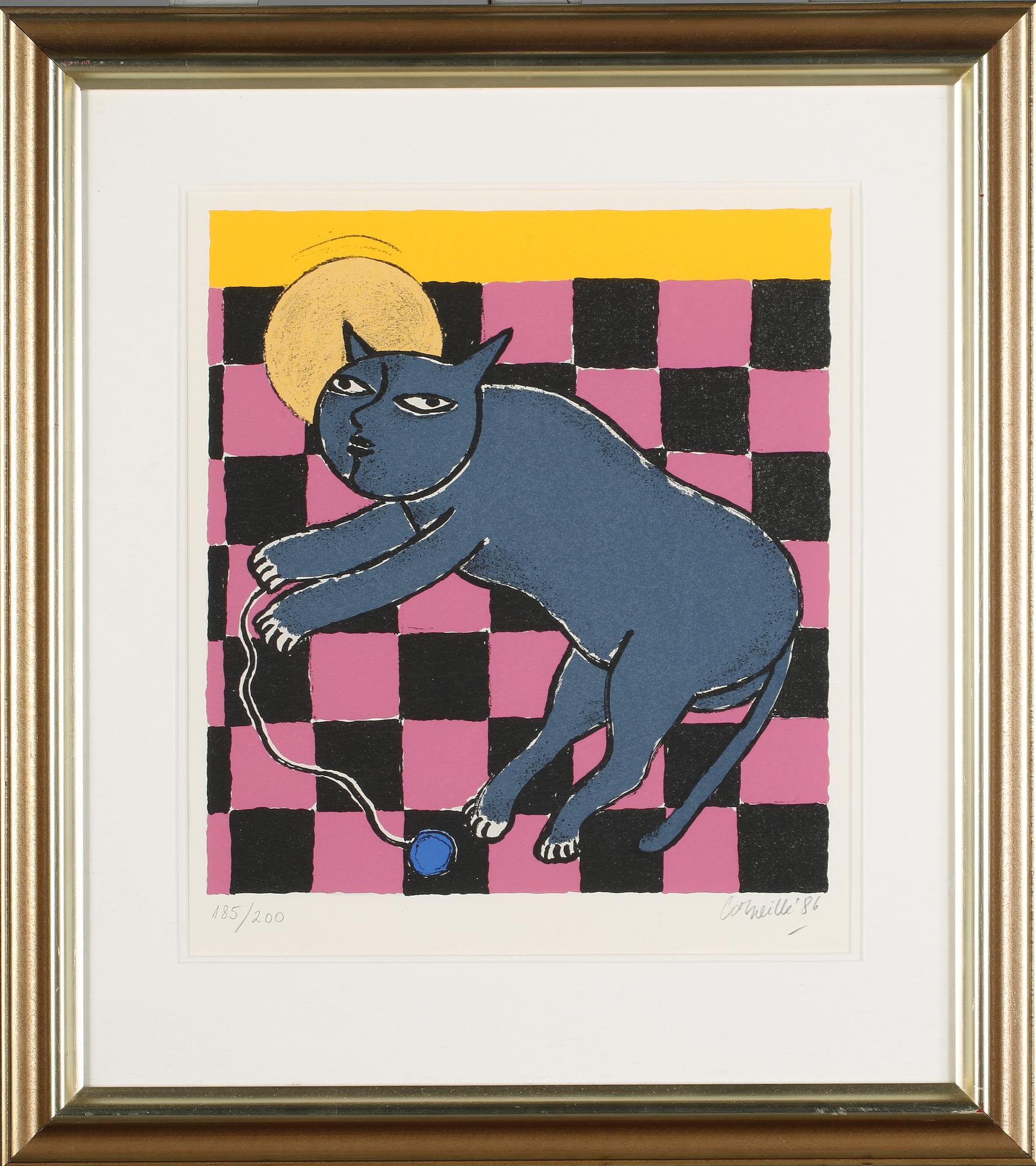 BEVERLOO CORNEILLE, 5 st litografier signerade, daterade 86 och numrerade 185/200, samt 2 st pussel.