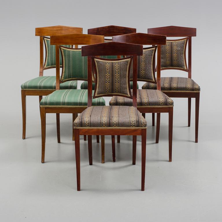 STOLAR, 6 st, senempire, 1800-talets tredje kvartal.