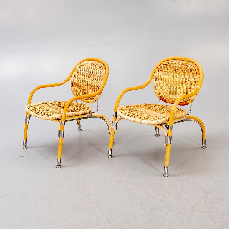 Mats Theselius, fåtöljer, ett par, "Nätön", IKEA PS. 2000-tal.