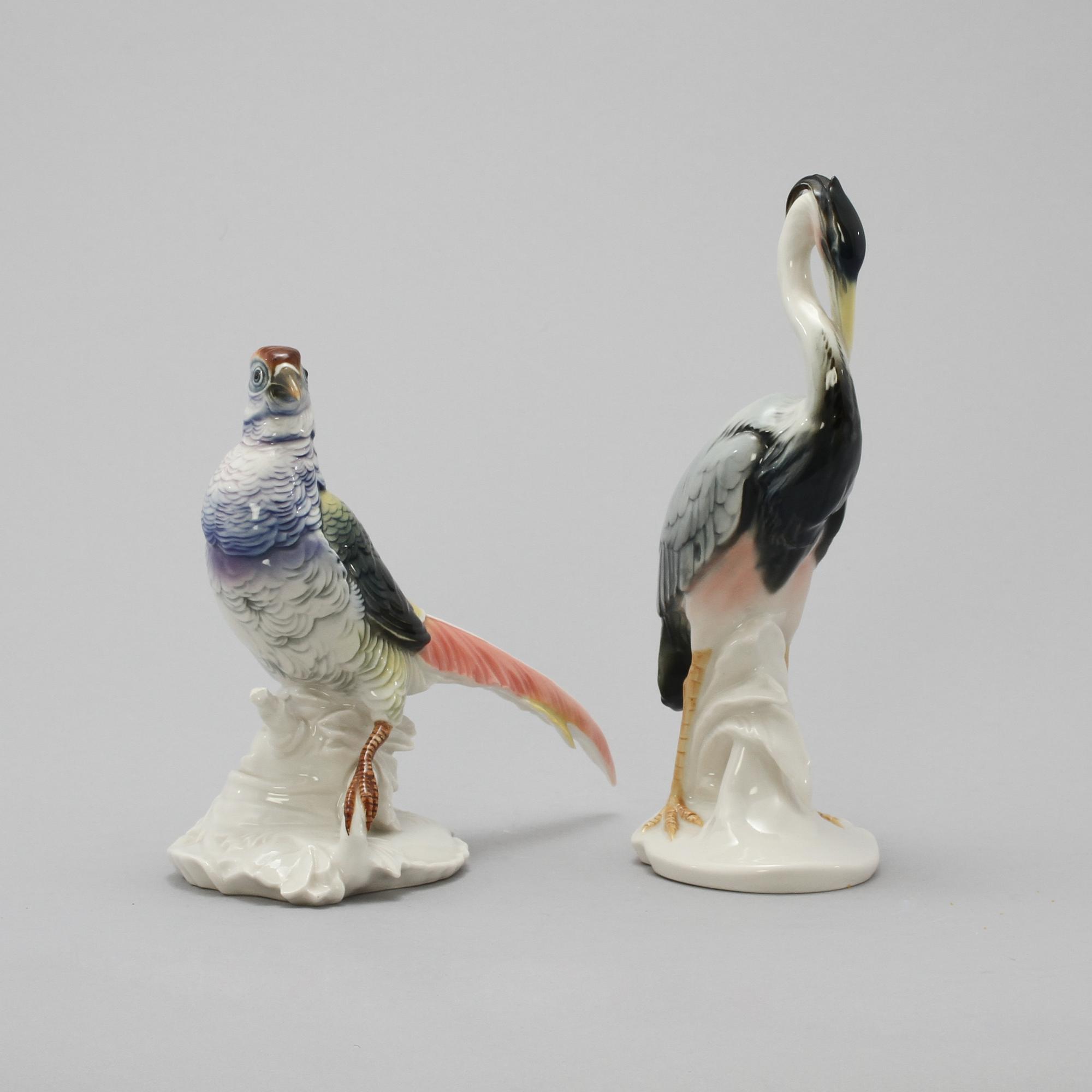 FIGURINER, 2 st, porslin, Ens, Tyskland, 1900-tal.