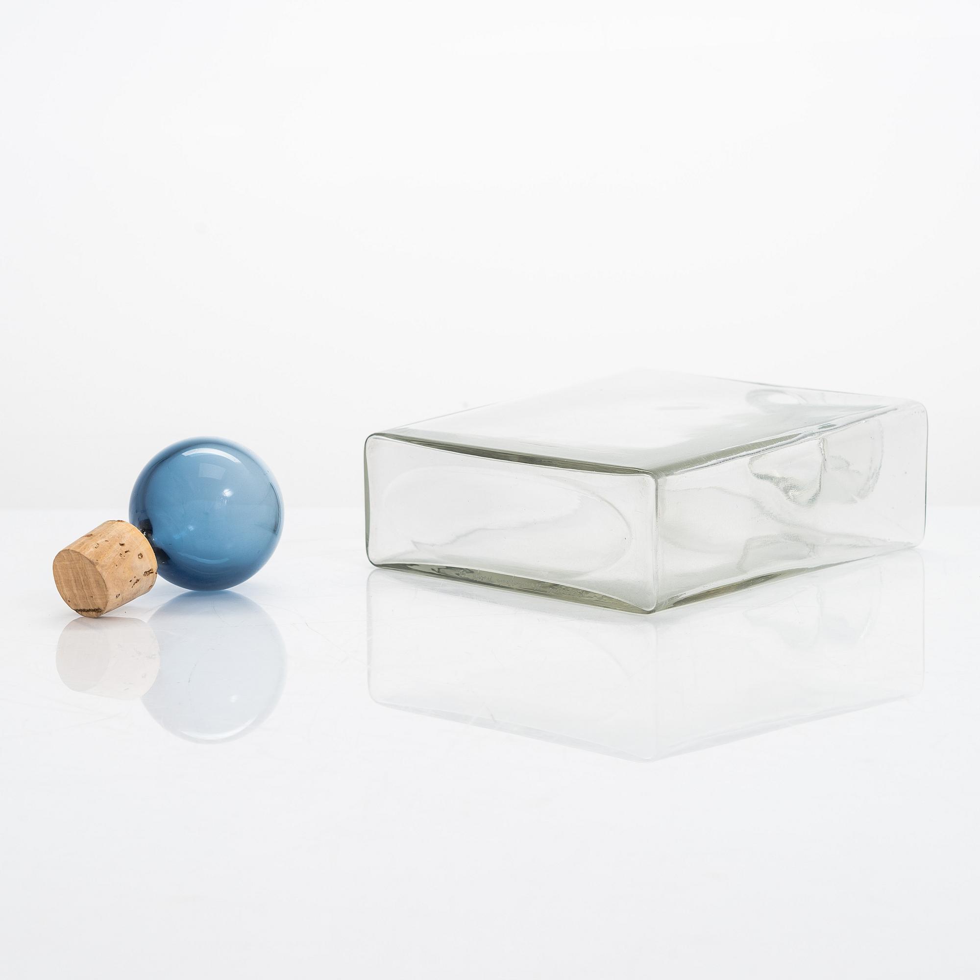 Kaj Franck, flaska, signerad K. Franck Nuutajärvi Notsjö -63.