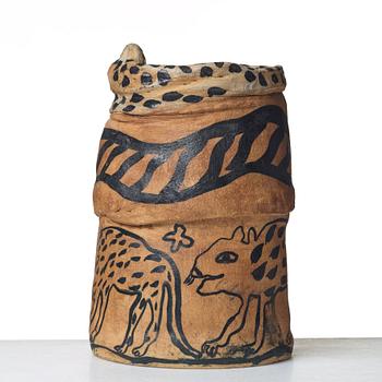 Ulrica Hydman-Vallien, a large stoneware vase, Sweden.