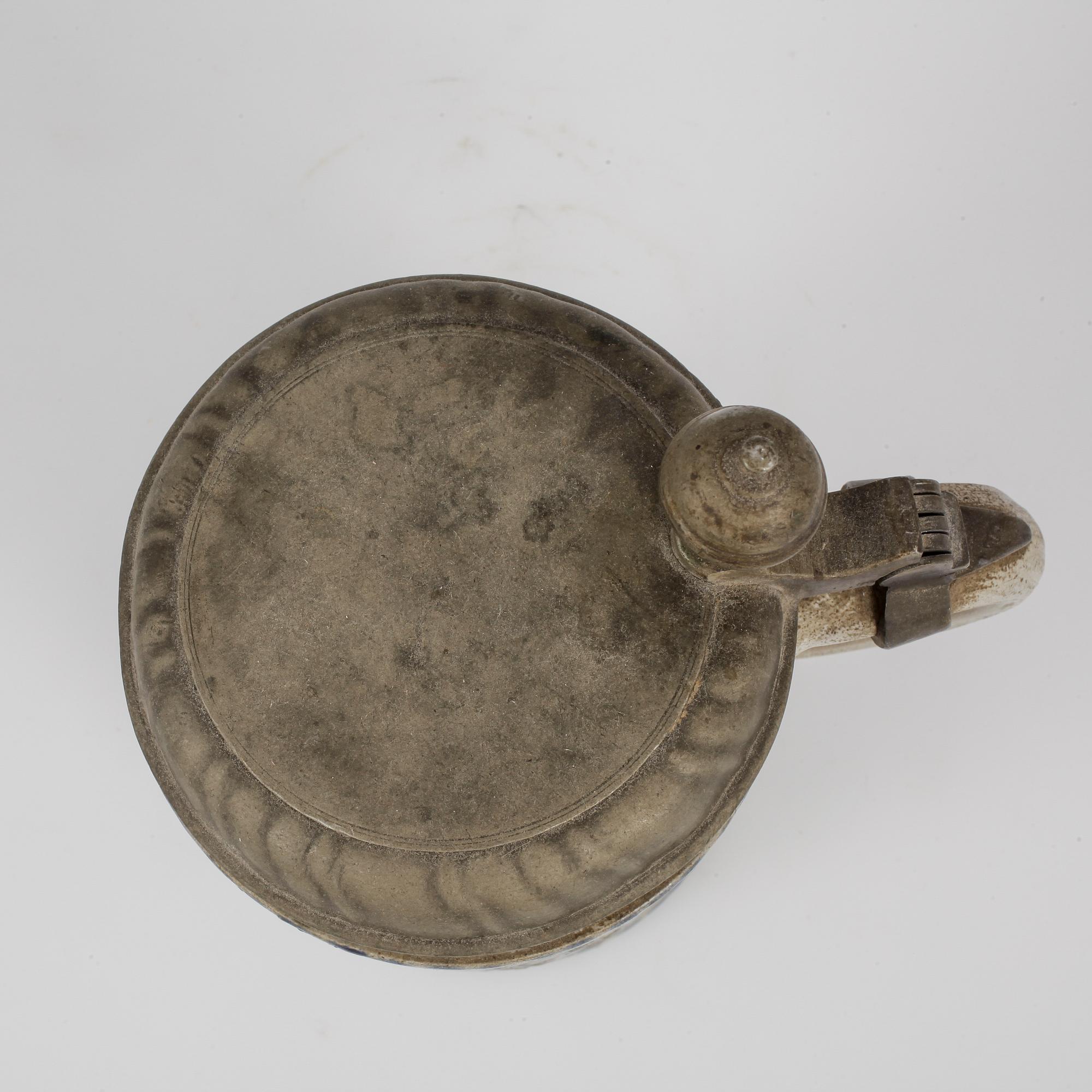 STOP, stengods, sannolikt Westerwald, Tyskland 1700-tal.