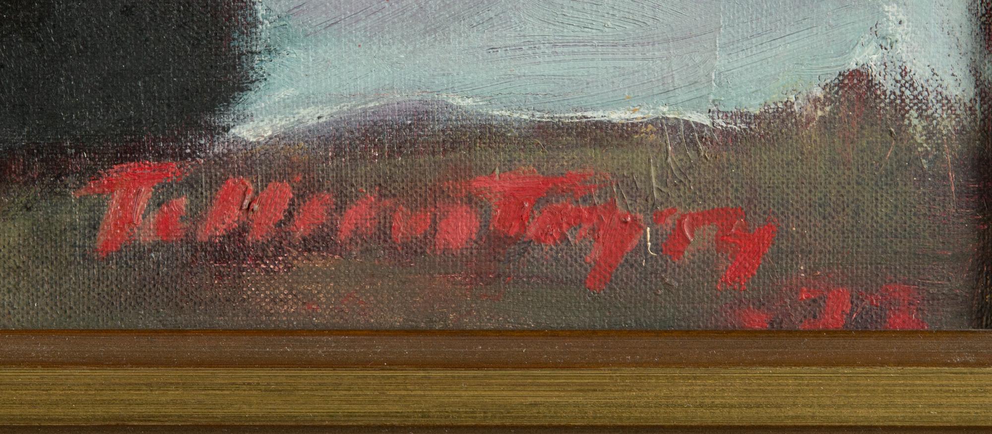 Tellervo Töyry, oil on canvas, signed and dated -73.