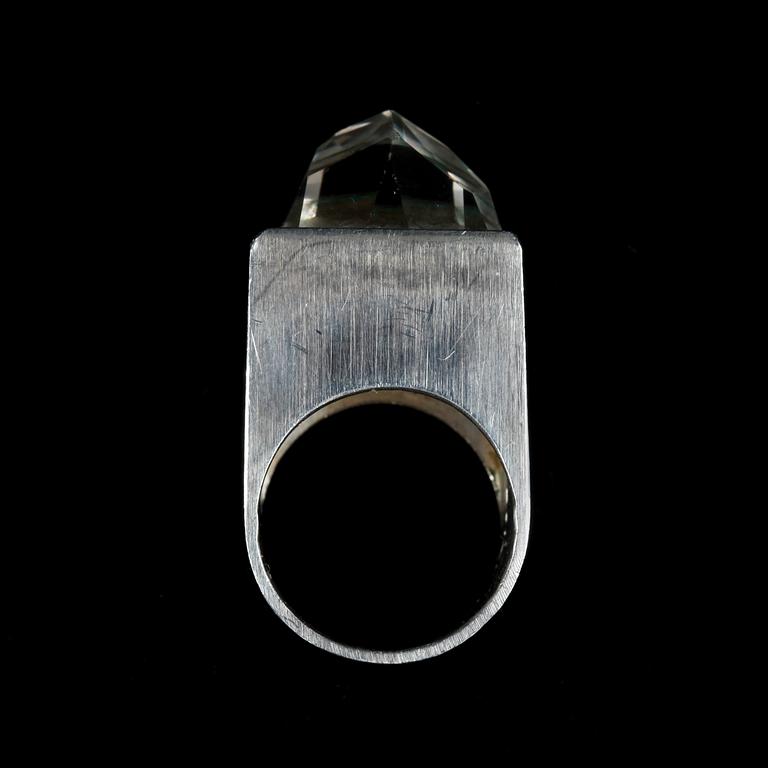 RING, silver. Design Elon Arenhill, 1970. Vikt 15,5 g.