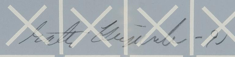 MATTI KUJASALO, serigrafi, signerad, daterad 91 och numrerad 23/100.