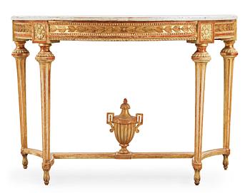 1508. A Gustavian late 18th century console table.