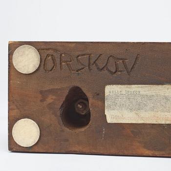 WILLY ØRSKOV. Patinerad brons. Sign Ørskov.