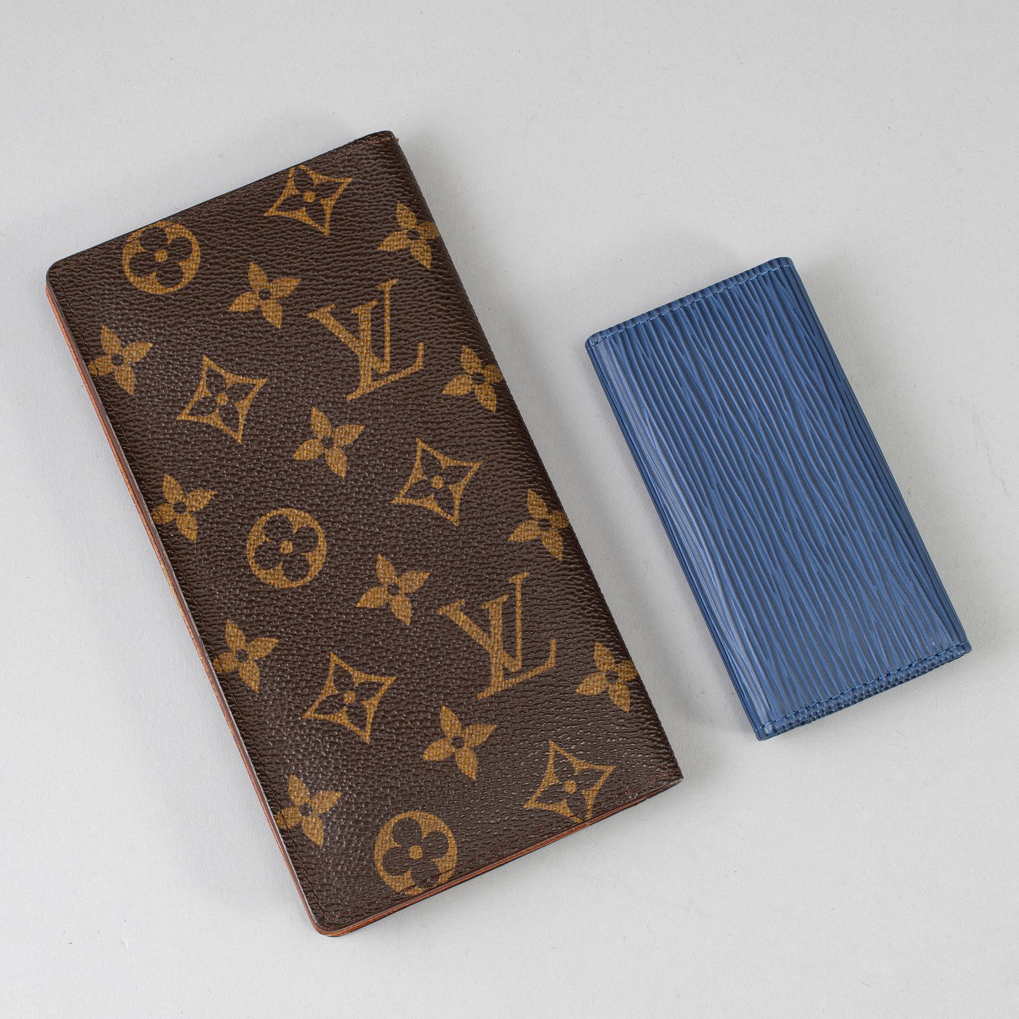 LOUIS VUITTON, a wallet and a key holder.
