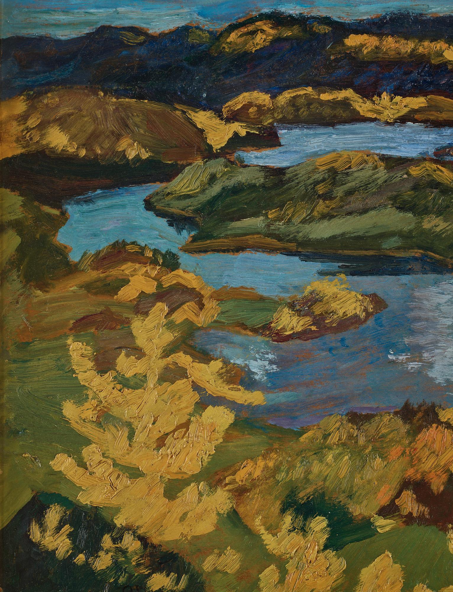 Helmer Osslund, "Höst vid Ångermanälven" (Autumn by the Ångerman).
