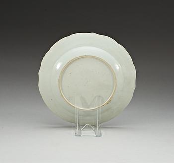 A set of twelve famille rose dinner plates, Qing dynasty, Qianlong (1736-1795).